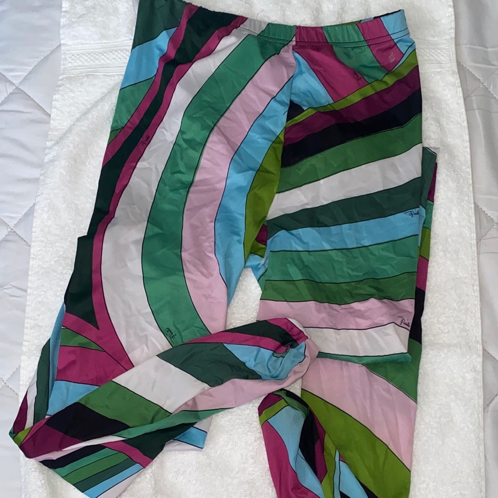 PUCCI Colorful Striped Leggings